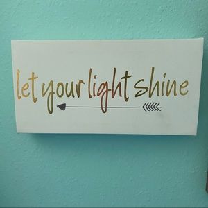 Let Your Light Shine Wall Decor